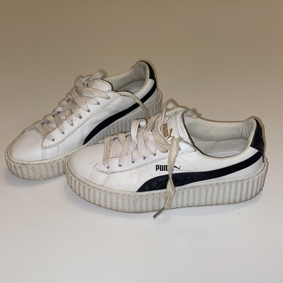 Puma Shoes - Puma Creeper Rihanna Fenty Leather White